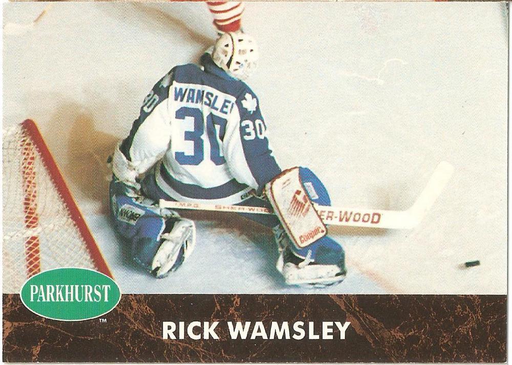 1991-92 Parkhurst #394 Rick Wamsley (Toronto Maple Leafs)