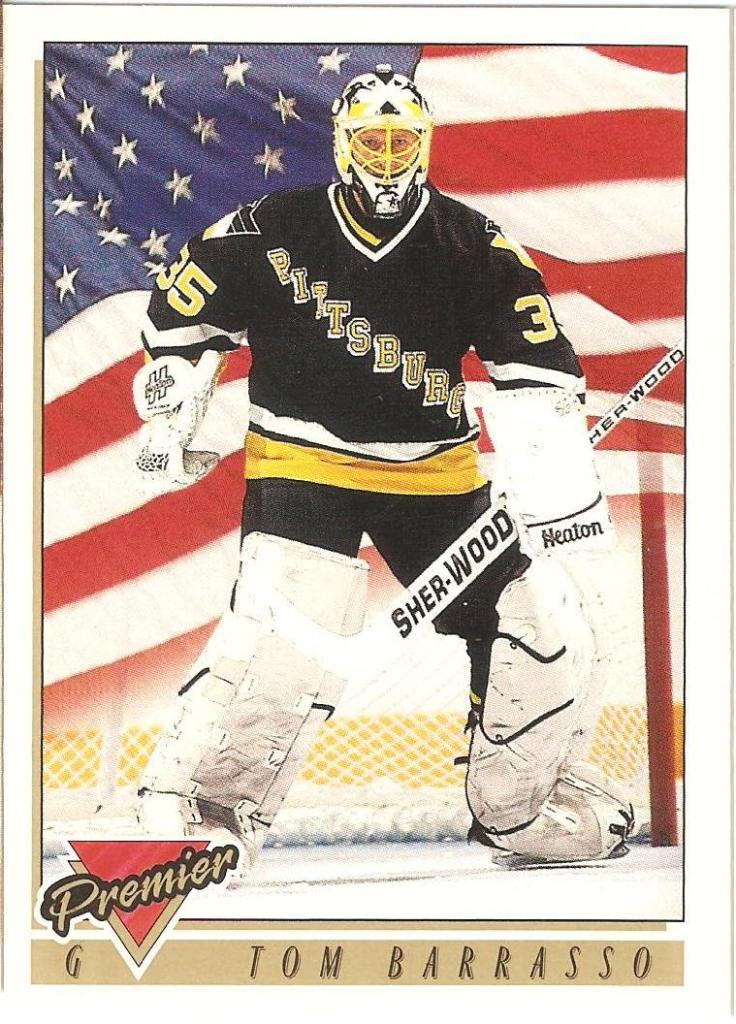 1993-94 O-Pee-Chee Premier #501 Tom Barrasso (Pittsburgh Penguins)