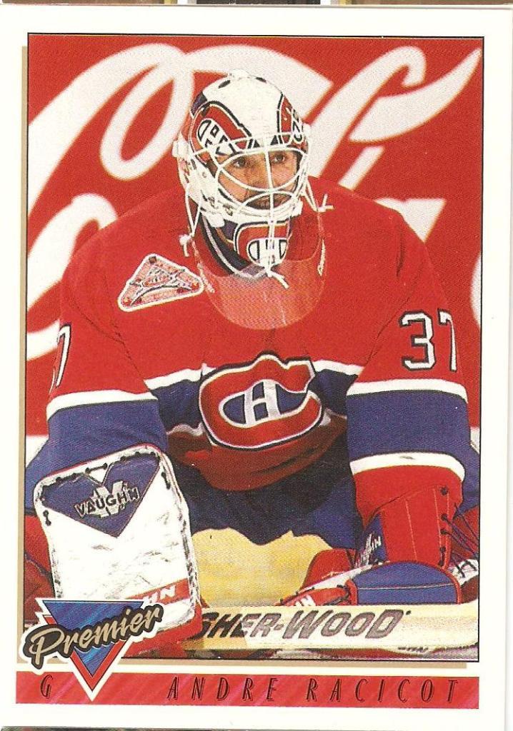 1993-94 O-Pee-Chee Premier #313 Andre Racicot (Montreal Canadiens)