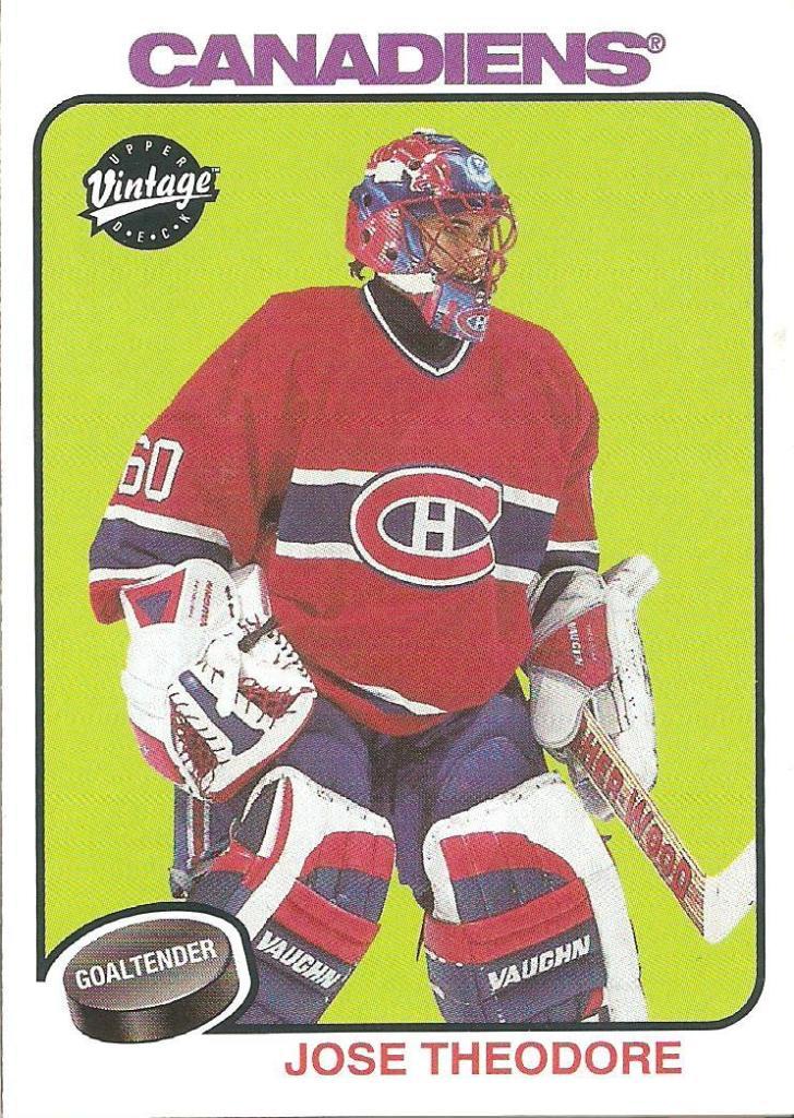 2001-02 Upper Deck Vintage #134 Jose Theodore (Montreal Canadiens)