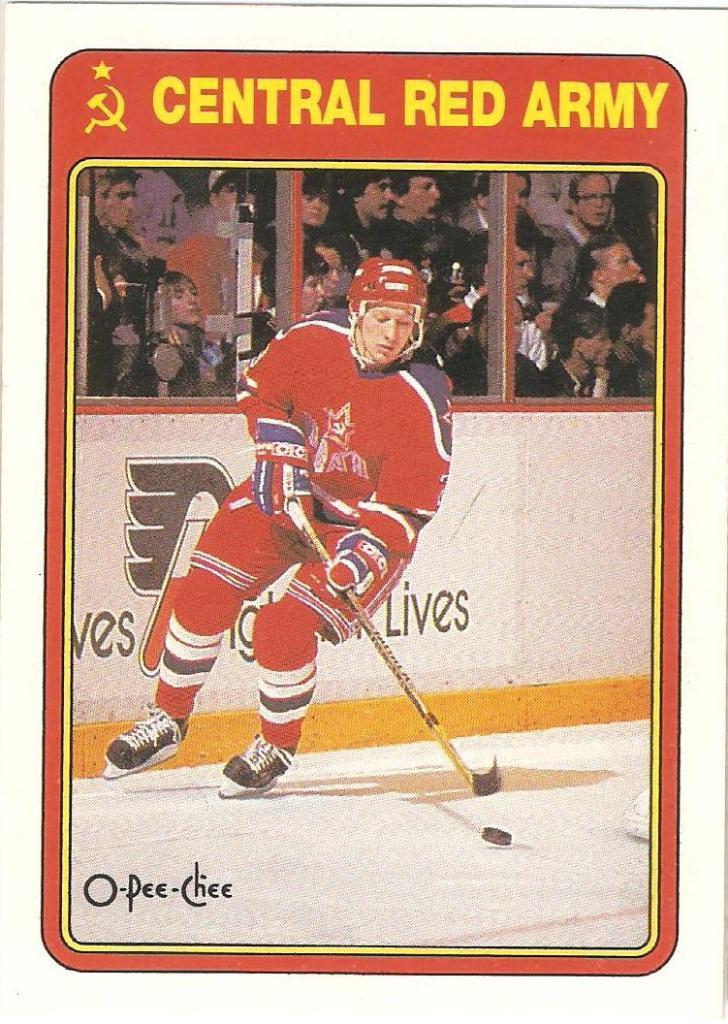 1990-91 O-Pee-Chee - Central Red Army #6R Evgeny Shastin
