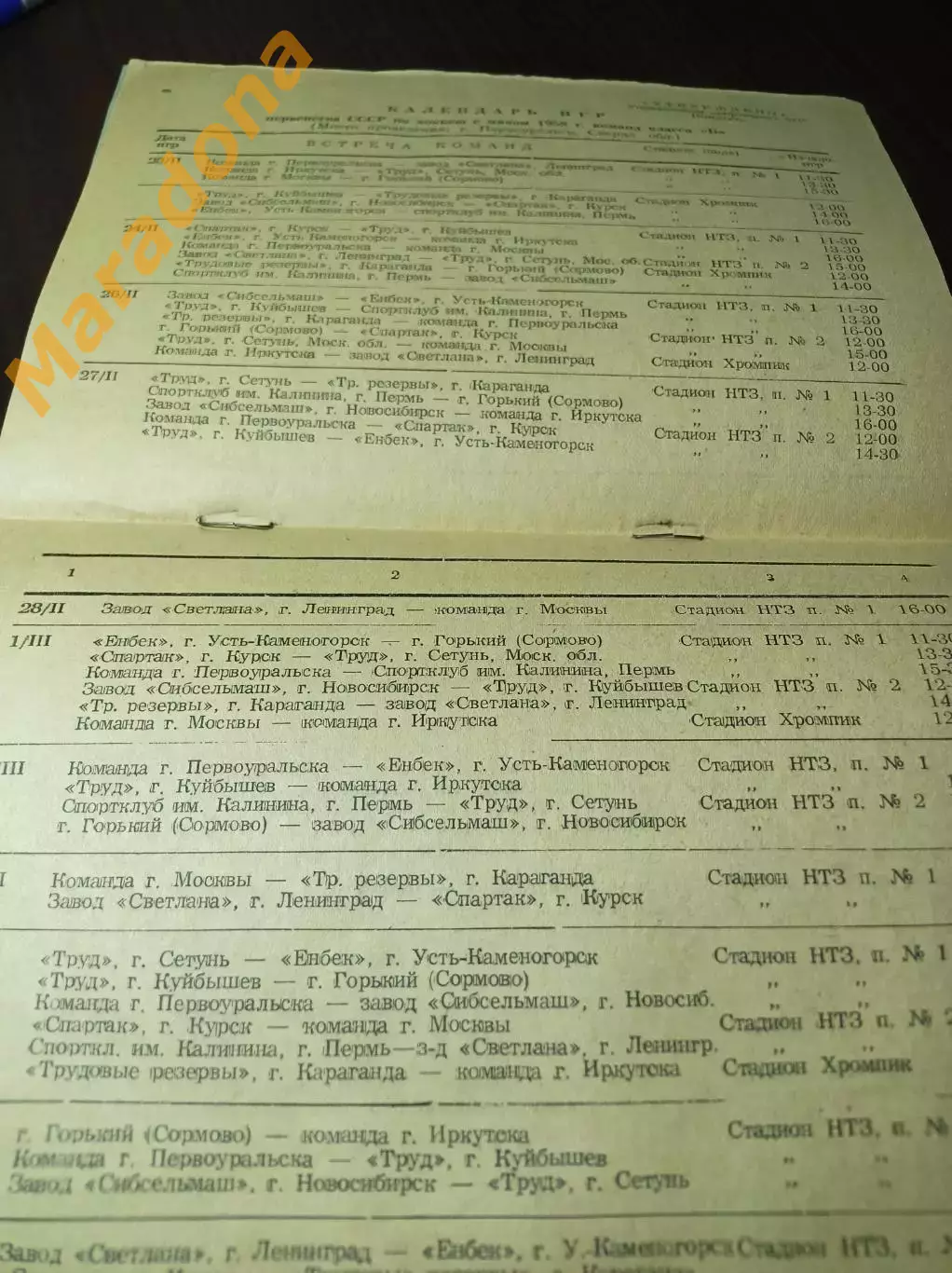 НТЗ Первоуральск 1958 Иркутск Питер Москва Курск Пермь Новосиб Самара Горький 3