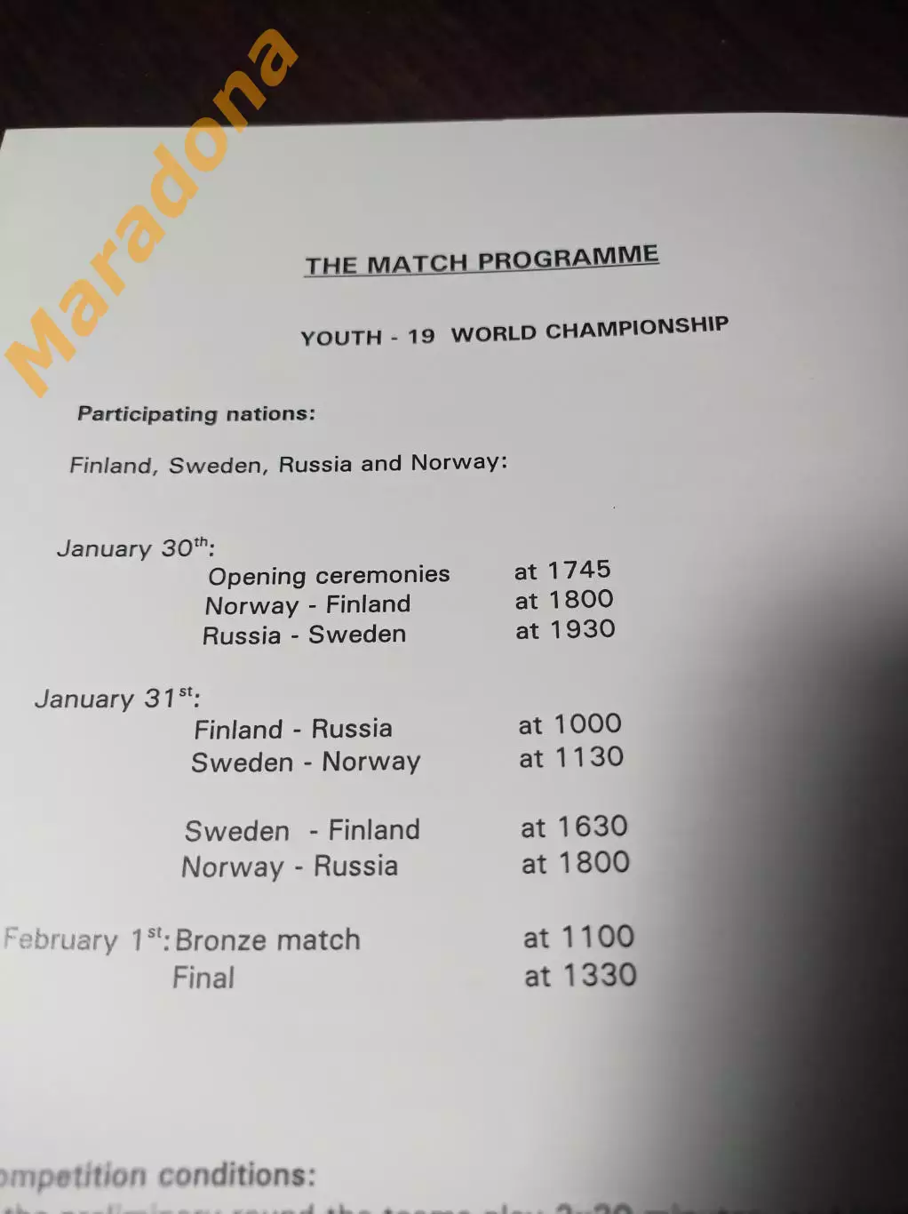 Чемпионат мира юноши Осло Норвегия 1998 Россия Финляндия Швеция 1