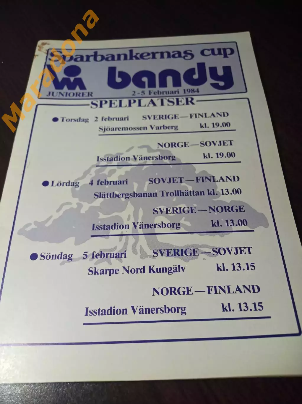 Чемпионат мира юноши Венерсборг Швеция 1984 СССР Швеция Норвегия Финляндия