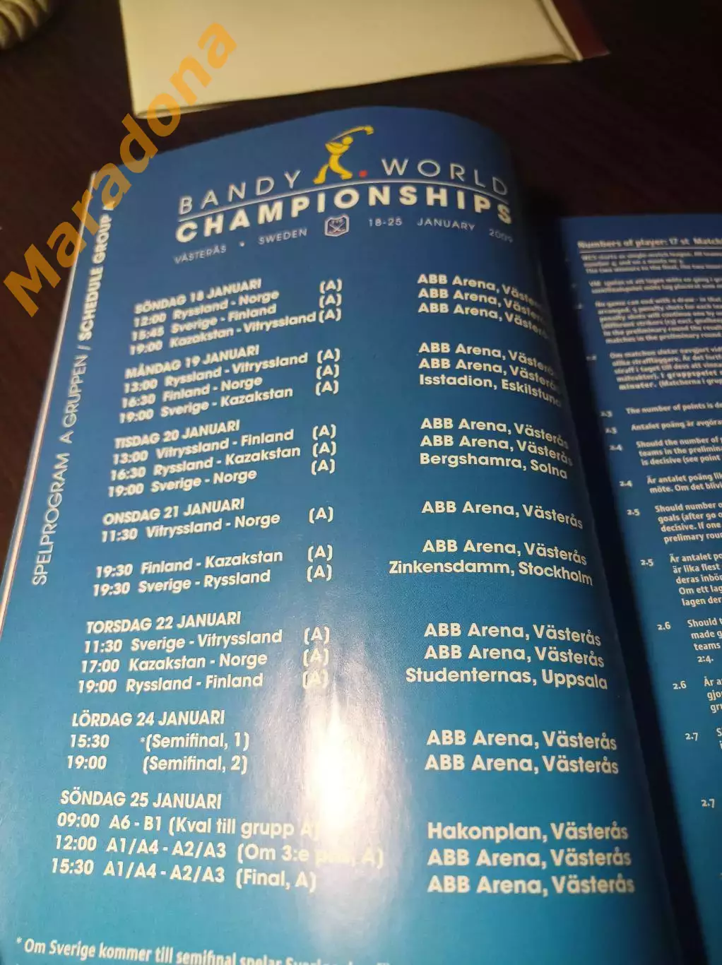 Чемпионат Мира Вестерос Швеция 2009 Россия Финляндия Норвегия Казахстан Беларусь 1