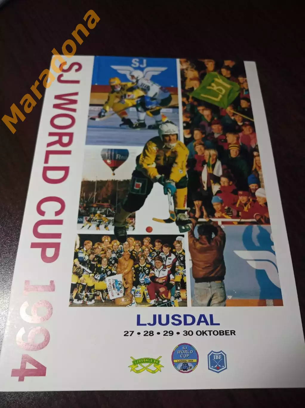 спецгашение марка Кубок Мира Юсдаль 1994 Динамо Москва Архангельск Екатеринбург