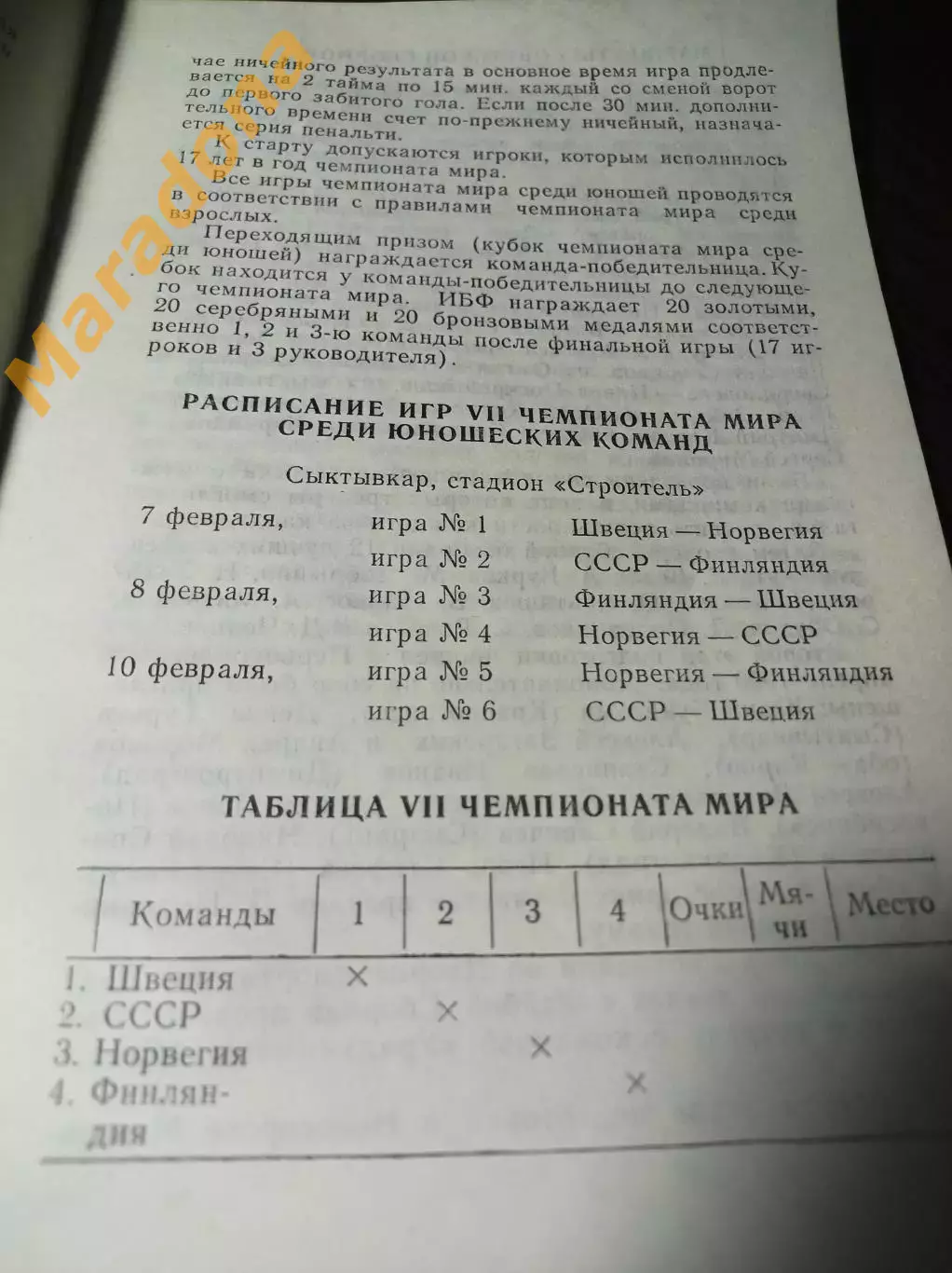Чемпионат Мира юноши 1991 Сыктывкар СССР Швеция Финляндия Новегия 2