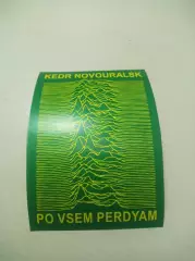 Стикер Кедр Новоуральск фанат По всем пердям