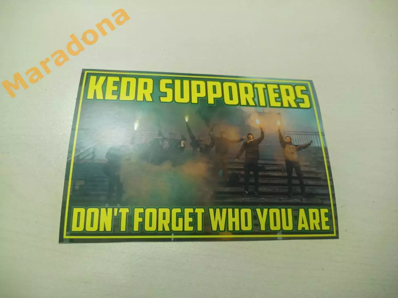 Стикер Кедр Новоуральск фанат Суппортёр - не забывай, кто ты есть!