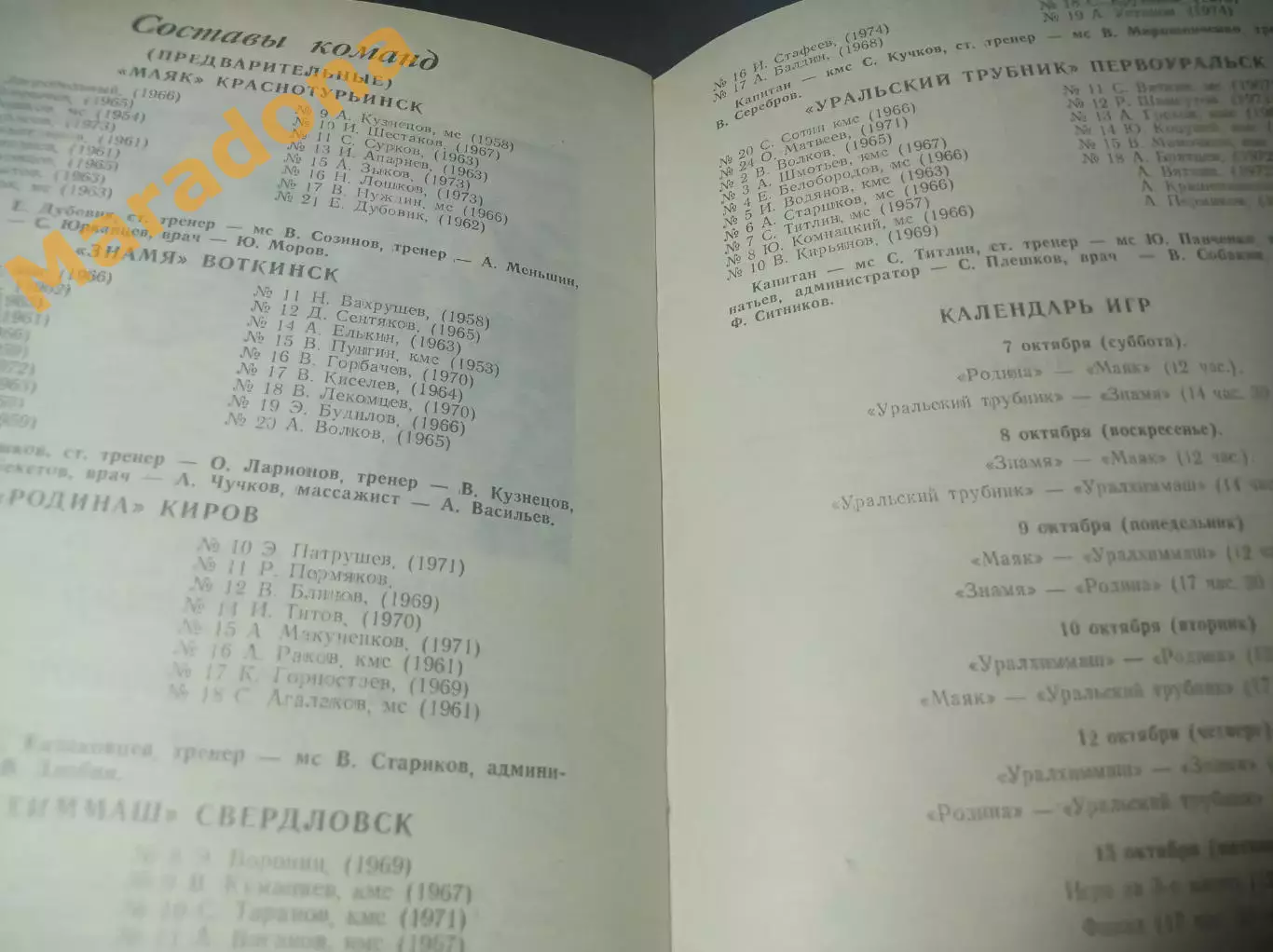 Первоуральск 1989 Краснотурьинск Воткинск Киров Свердловск 2