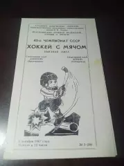 Енисей Красноярск - СКА Хабаровск 1988/1989