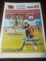 Динур Первоуральск - Синара Каменск-Уральский 2018 Кубок Финал