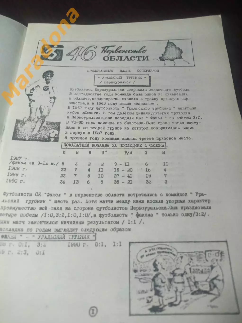 Факел Лесной/Свердловск-45 - Уральский Трубник Первоуральск 1991 1