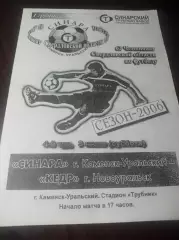 Синара Каменск-Уральский - Кедр Новоуральск/Свердловск-44 2006