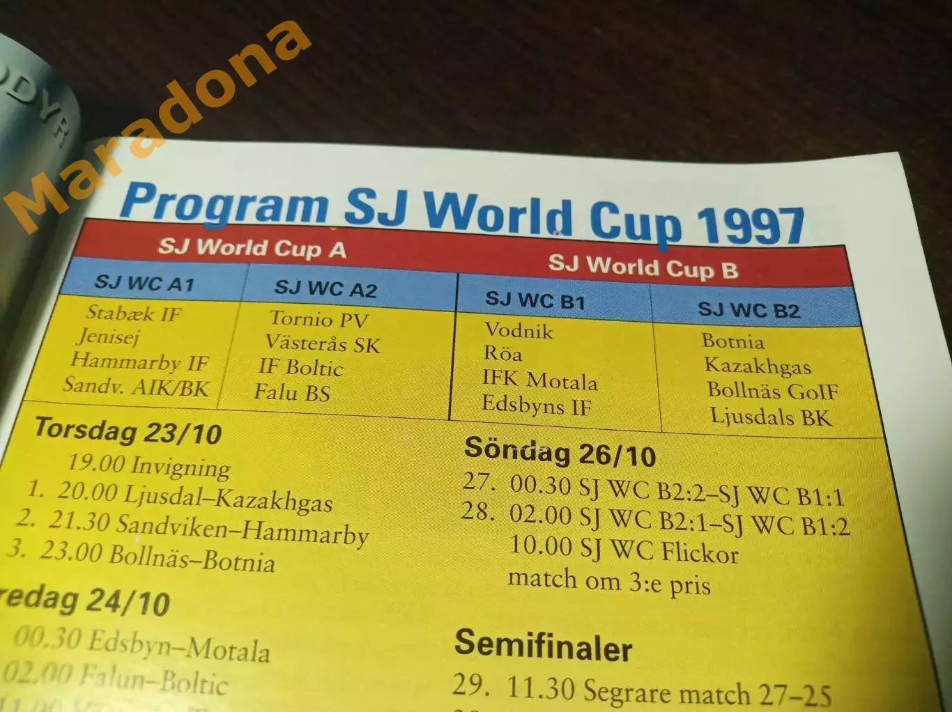 Кубок Мира Юсдаль 1997 Водник Архангельск Кузбасс Кемерово Казахгаз Уральск 1