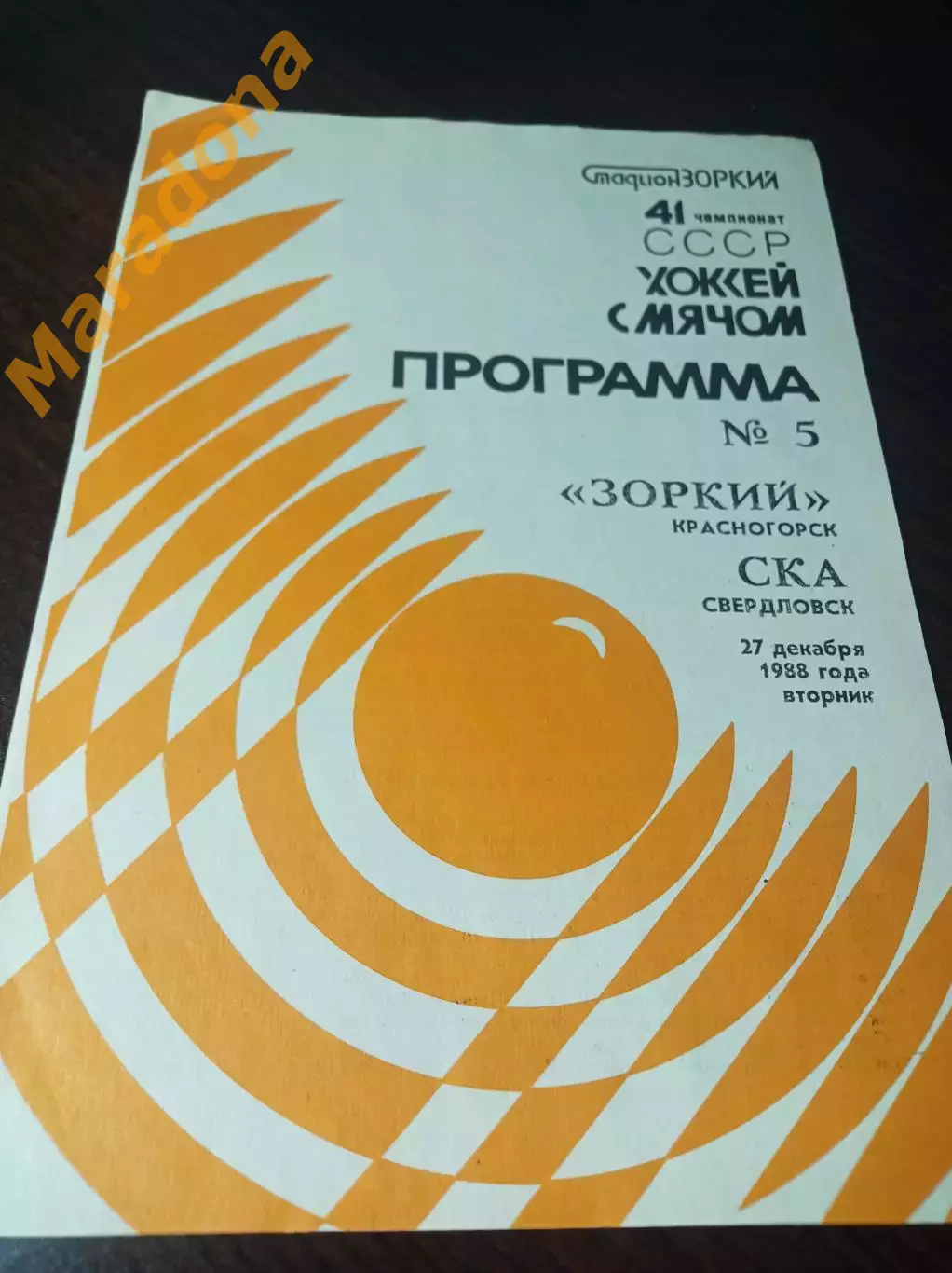 Зоркий Красногорск - СКА Свердловск 1988/1989