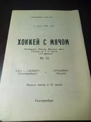 СКА-Зенит Екатеринбург - Родина Киров 1993/1994 Плей-офф