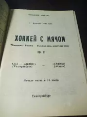 СКА-Зенит Екатеринбург - Саяны Абакан 1993/1994