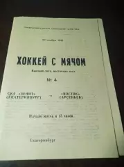 СКА-Зенит Екатеринбург -Восток Арсеньев 1993/1994