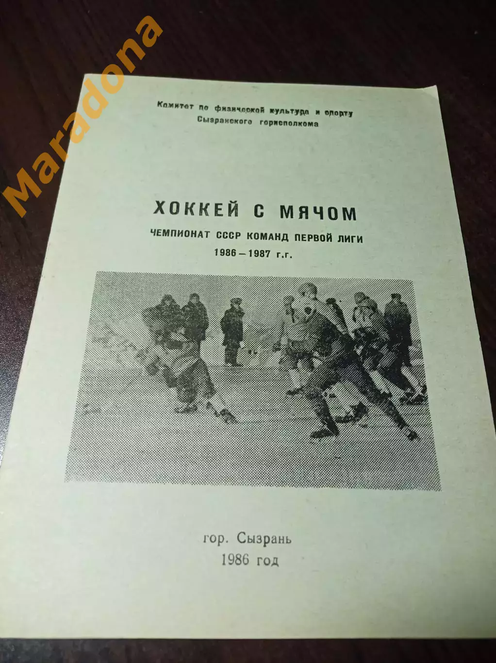 хоккей с мячом Сызрань 1985/1986