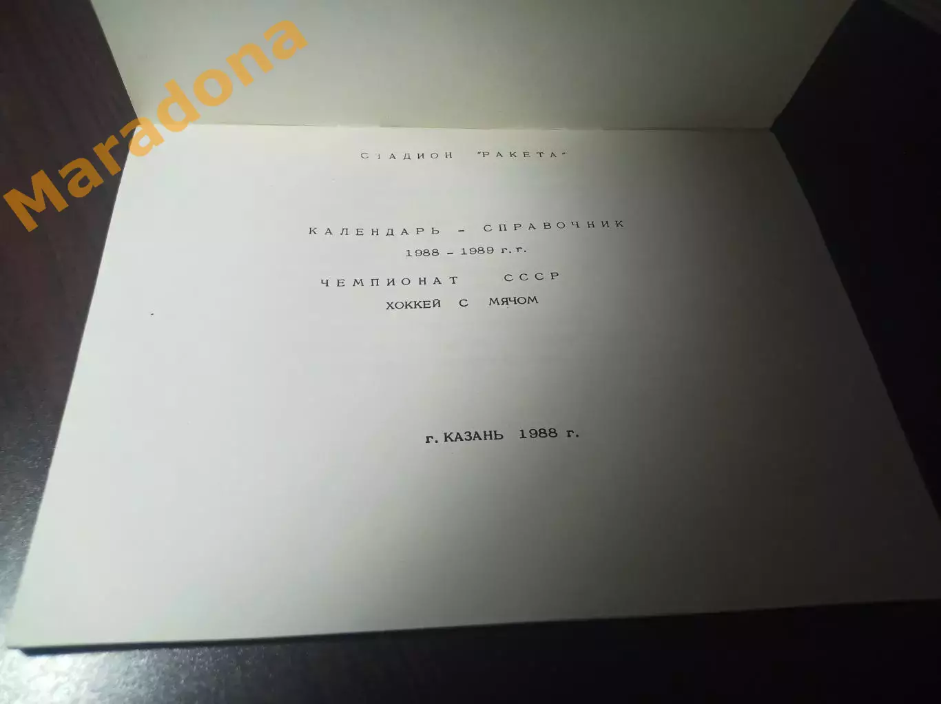 хоккей с мячом Казань 1988/1989 1