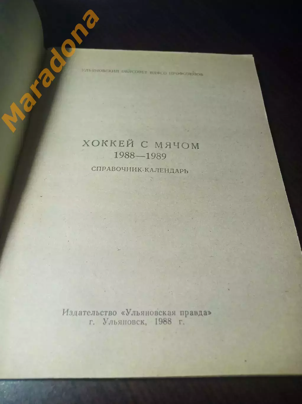хоккей с мячом Ульяновск 1988/1989 1