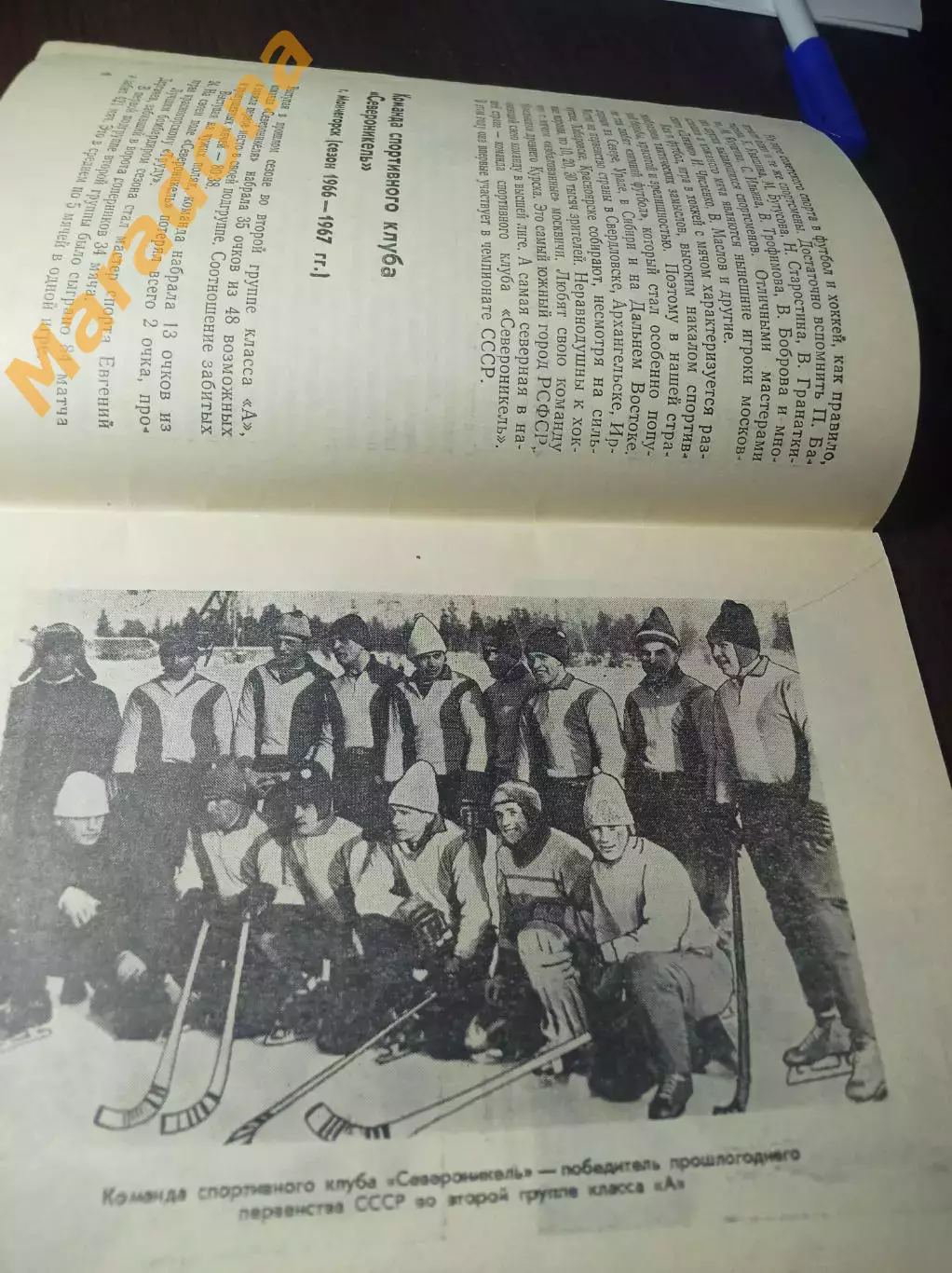 хоккей с мячом Мончегорск 1966/1967 2