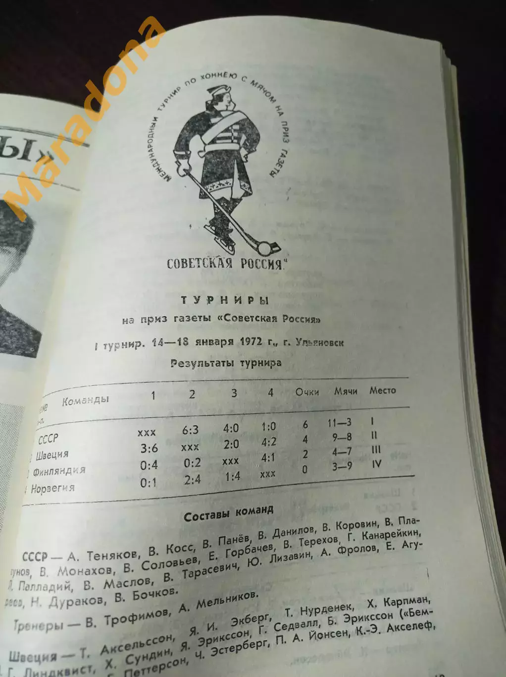 турнир на приз Советская Россия Абакан/Черногорск 1987/1988 СССР США 1