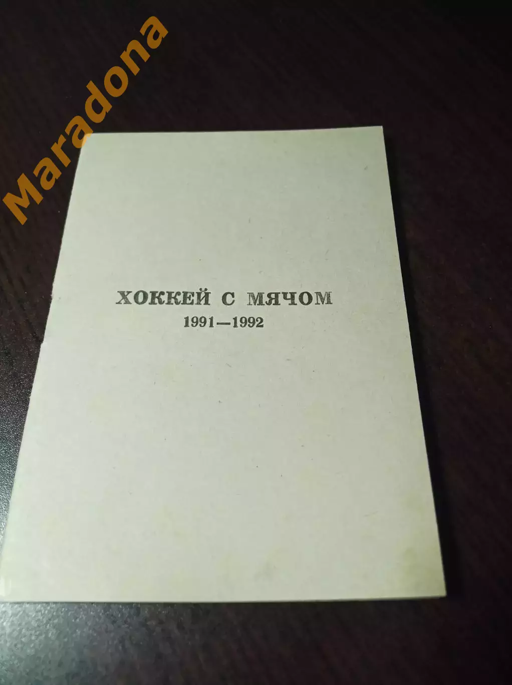 хоккей с мячом Хабаровск 1991/1992