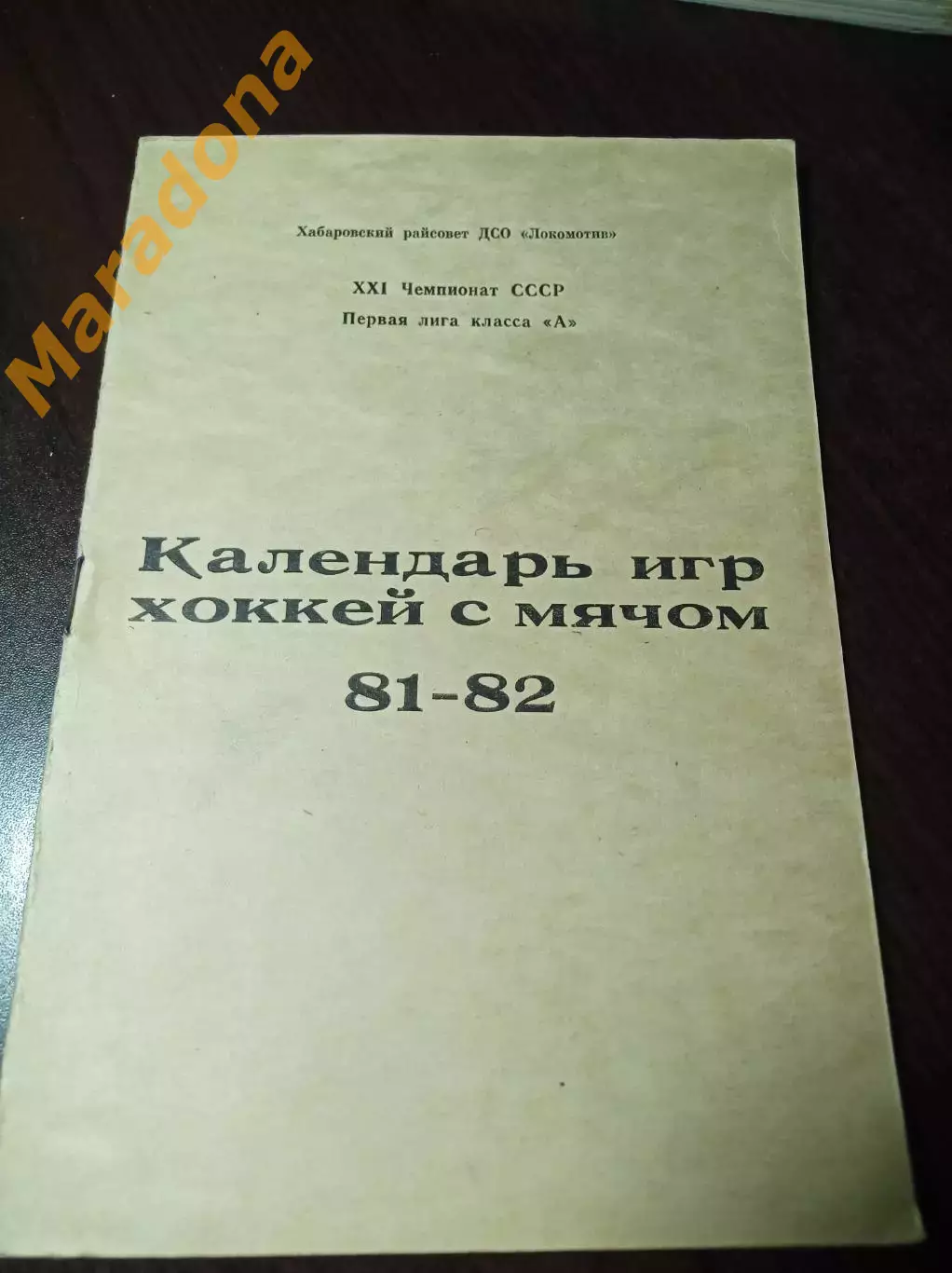 хоккей с мячом Хабаровск 1981/1982