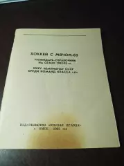 хоккей с мячом Омск 1982/1983