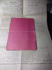 лист из газеты хоккей с мячом Североникель Мончегорск к сезону 1994/1995