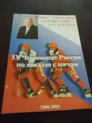 хоккей с мячом Новосибирск 2000/2001