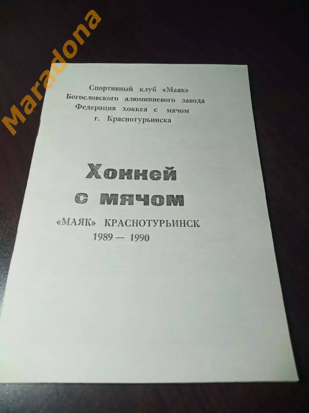 хоккей с мячом Краснотурьинск 1989/1990