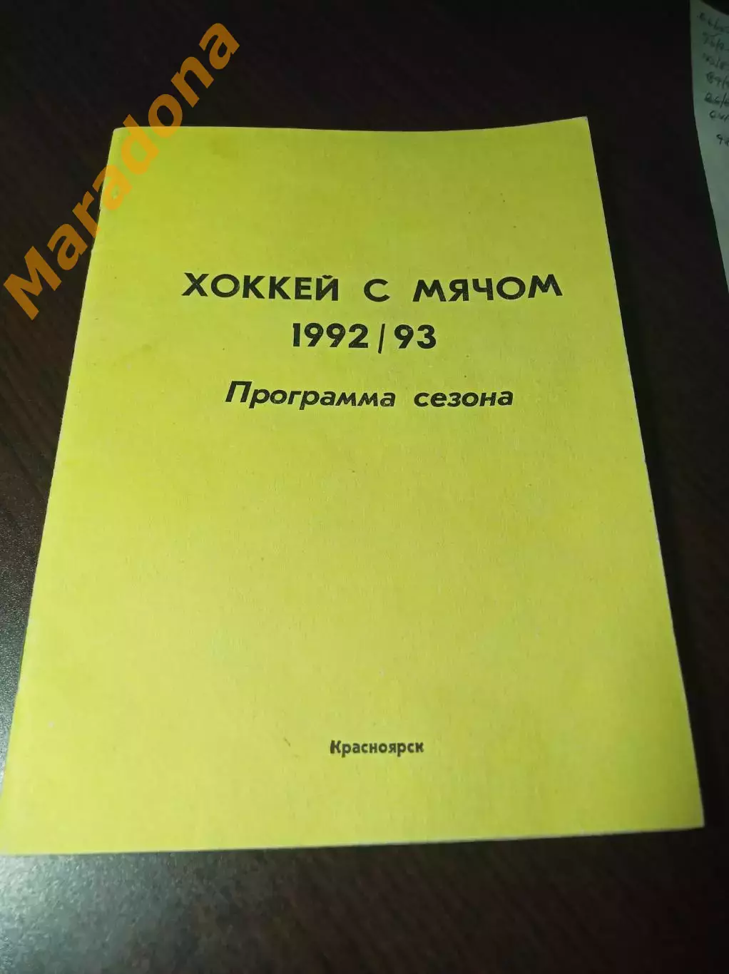 Хоккей с мячом Красноярск 1992/1993