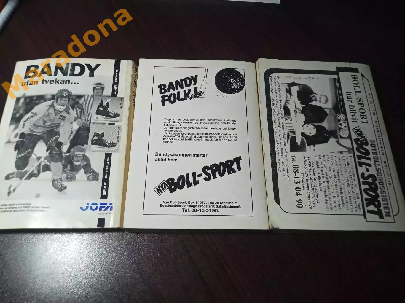 Хоккей с мячом Федерация ХСМ Швеции 1987/88 1988/1989 1995/1996 1