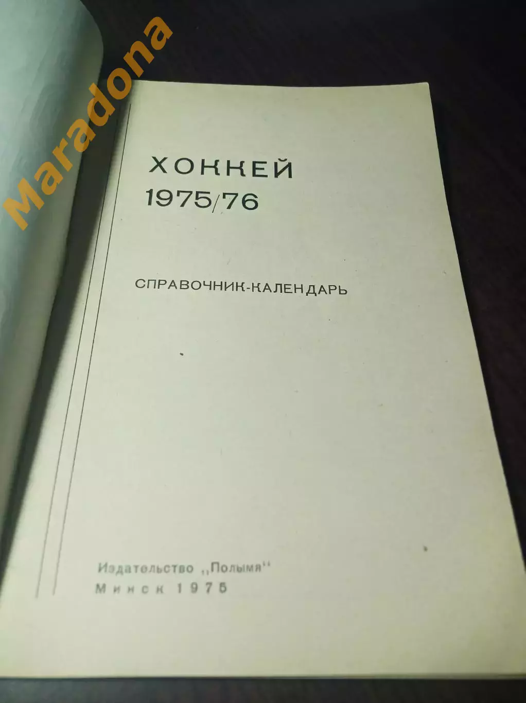 Хоккей с шайбой с мячом на траве Минск 1975/1976 1