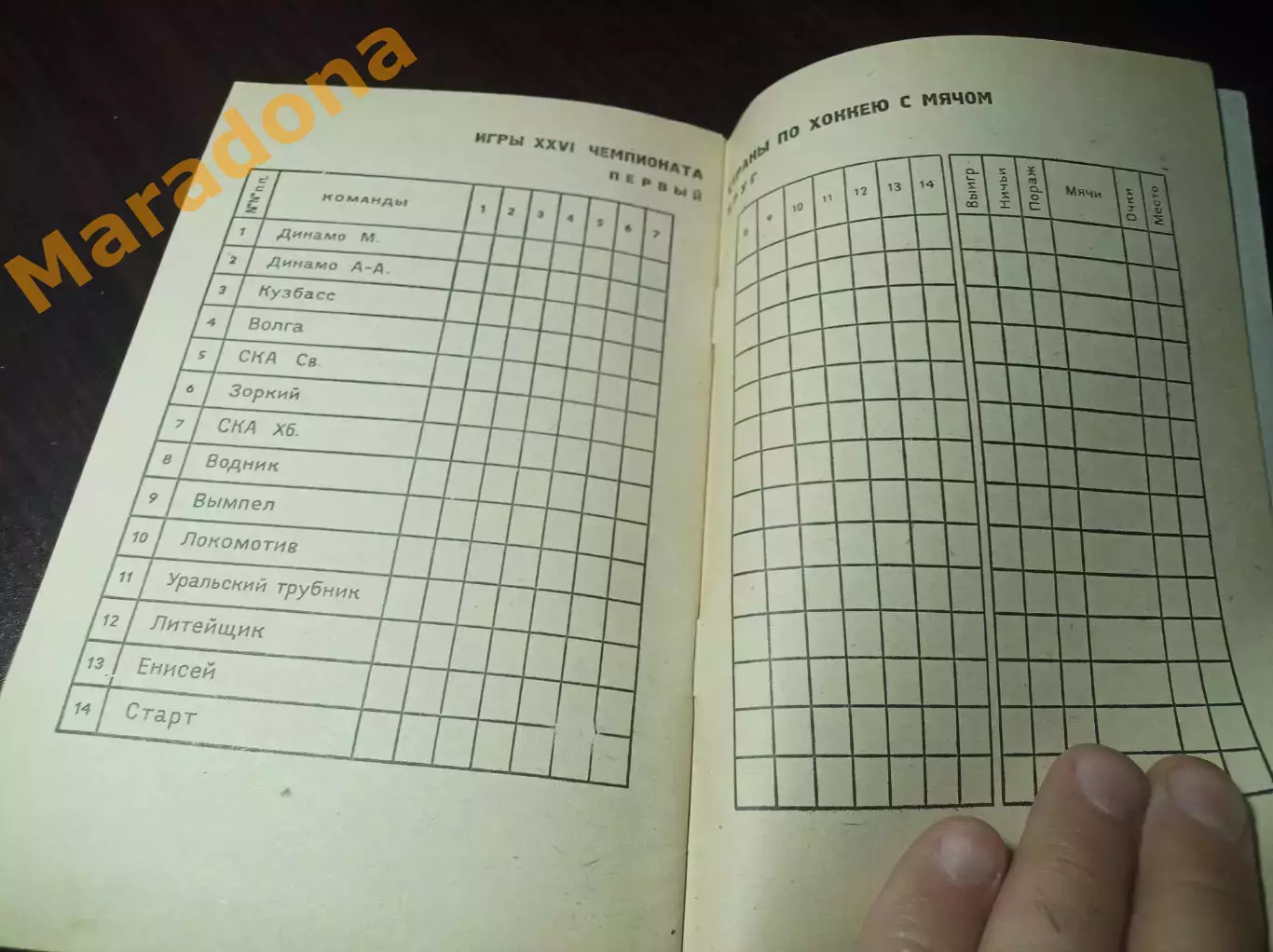 хоккей с мячом Алма-Ата 1973/1974 2