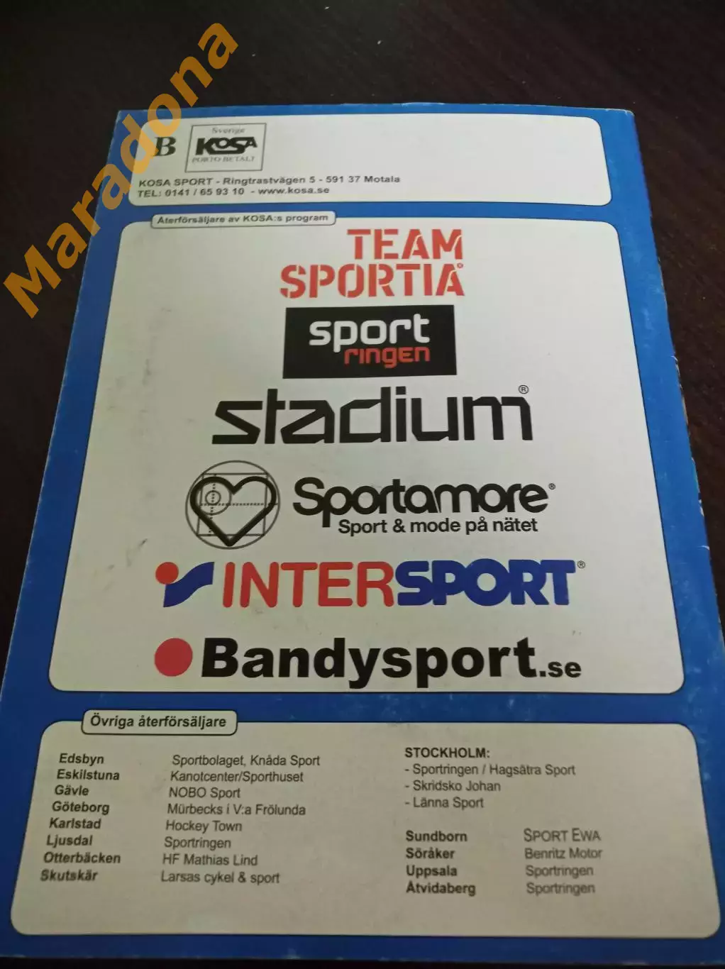 хоккей с мячом KOSA полный каталог 2019/2020 1