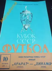 Арарат Ереван - Динамо Киев 1973 Кубок Финал
