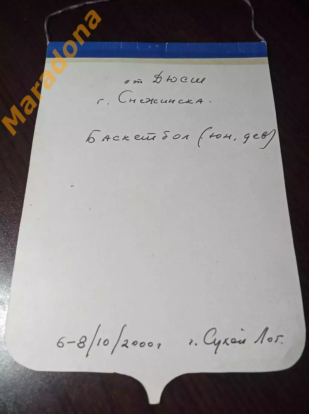 Вымпел баскетбол ДЮСШ Снежинск Челябинская область 2000 1