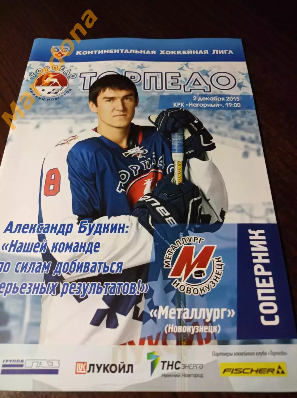 _ Торпедо Нижний Новгород - Металлург Новокузнецк 2015/2016