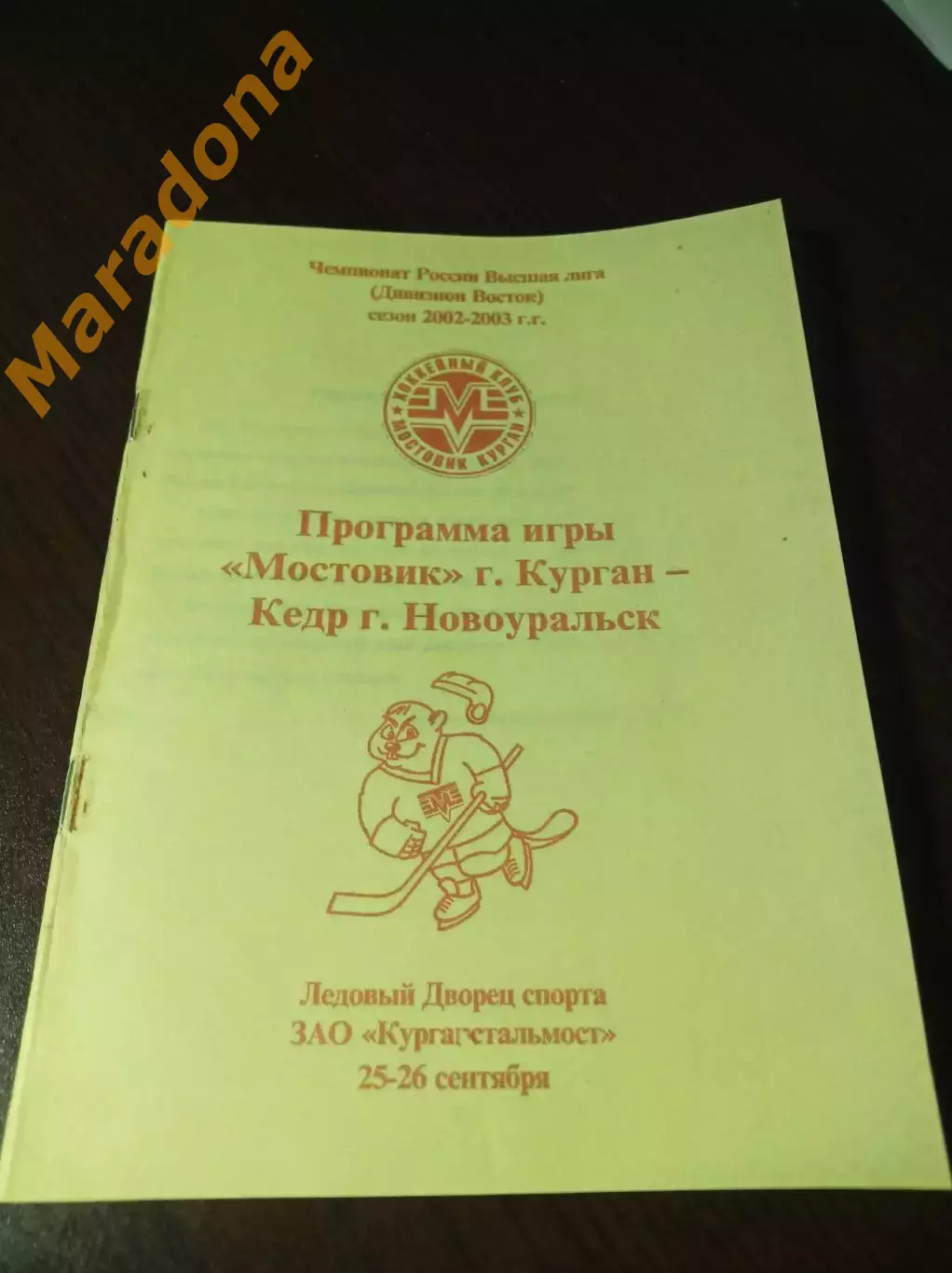 _ Мостовик Курган - Кедр Новоуральск 2002/2003