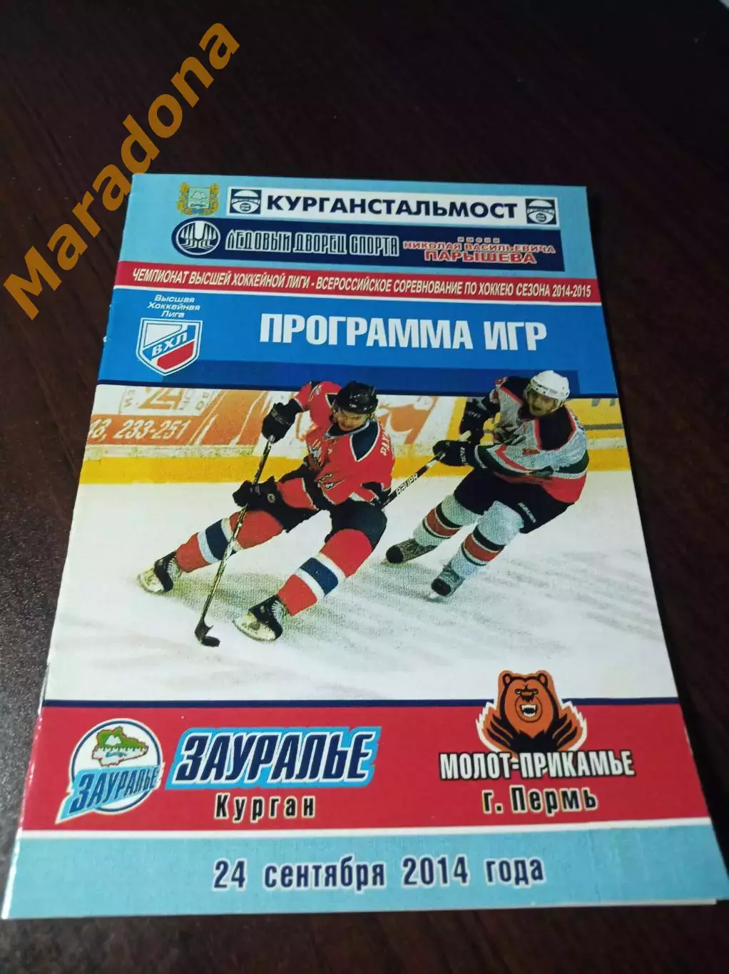 _ Зауралье Курган - Молот-рикамье Пермь 2014/2015