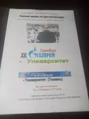 _ Оренбурггазпром-Университет - Газзовик-Университет Тюмень 2002/2003