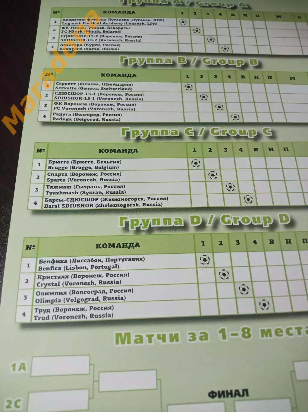 _ Воронеж 2017 Белг Курск Луганск Минск Сызрань Железн Волгоград Брюгге Серветт 1