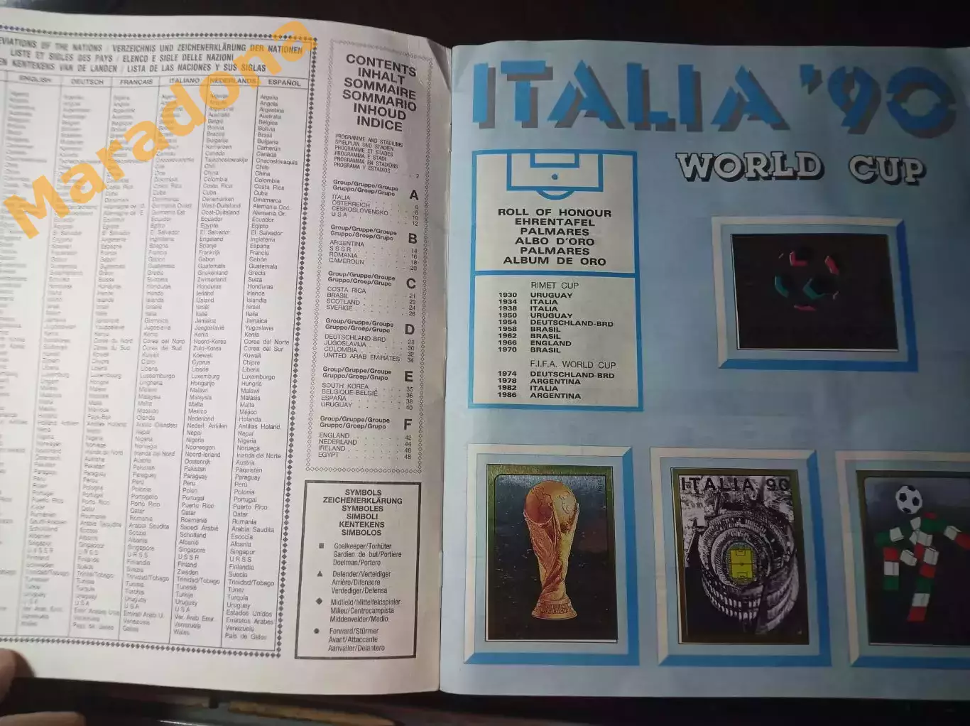 _ Альбом Панини Футбол. Италия 1990 заполненный 732 наклейки 1