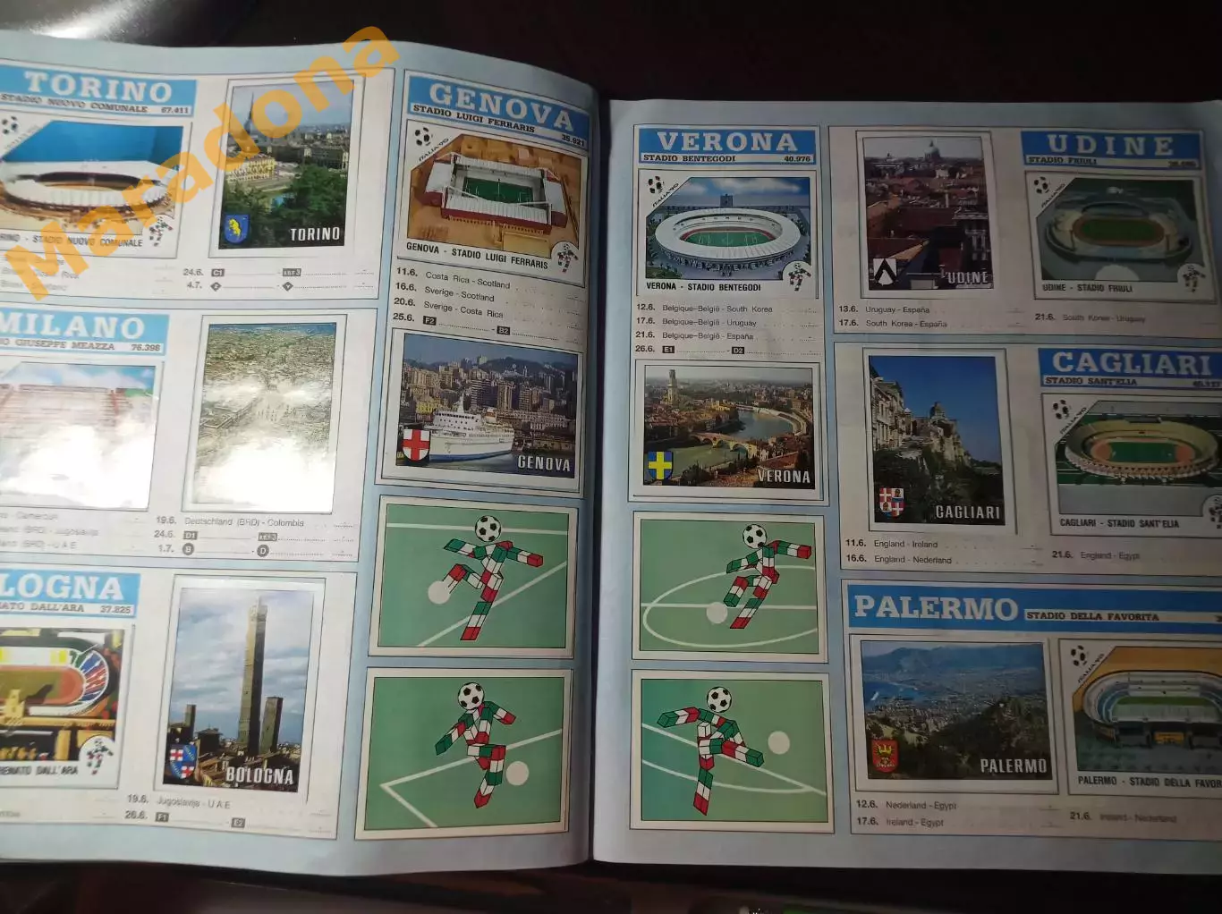 _ Альбом Панини Футбол. Италия 1990 заполненный 732 наклейки 2