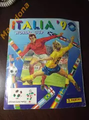 _ Альбом Панини Футбол Чемпионат мира Италия 1990 заполненный 448 наклейки