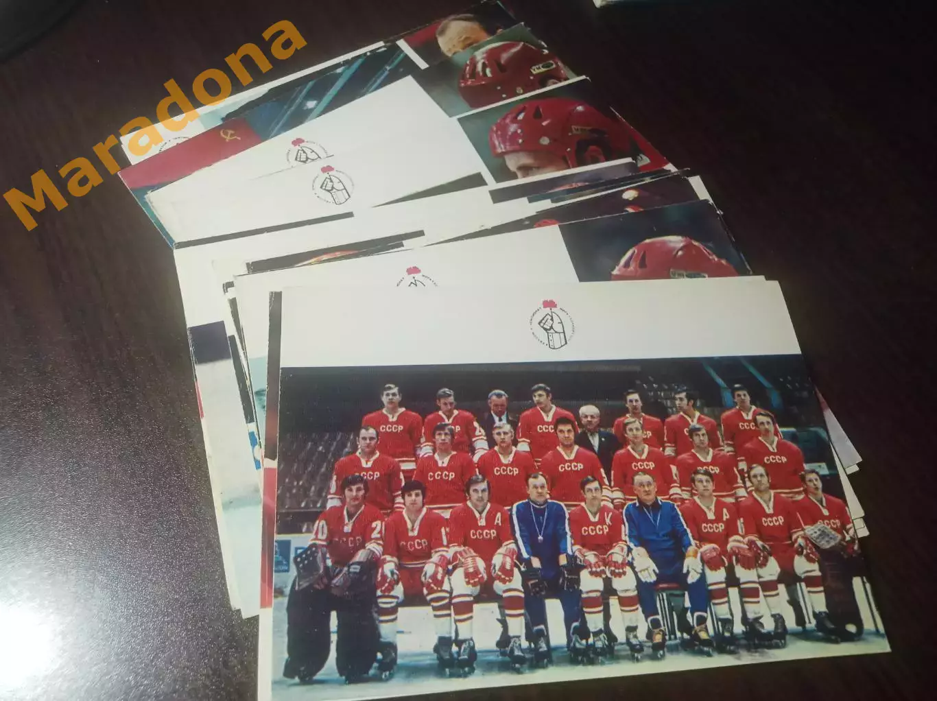 _ Набор открыток Сборная СССР чемпион мира и Европы по хоккею 1973 1